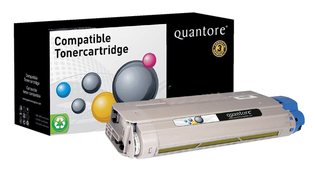 Toner Quantore alternatief tbv Oki 44318605 geel