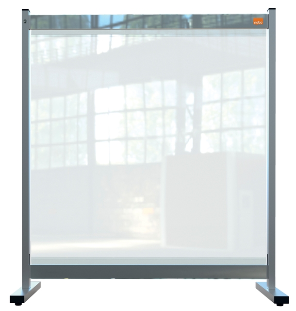 Bureauscherm Nobo doorzichtig PVC 77x86cm