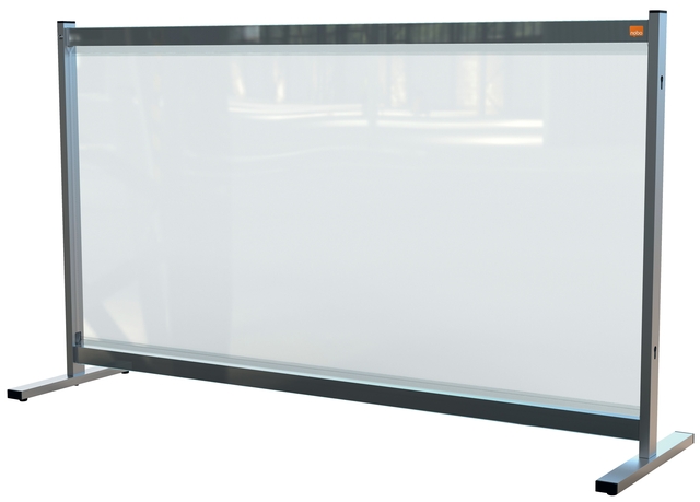 Bureauscherm Nobo doorzichtig PVC 86x147cm