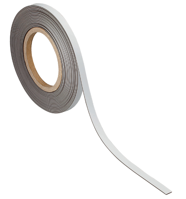 Magneetband MAUL beschrijf- wisbaar 10mx10mmx1mm wit