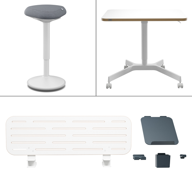 Ergo Mobiele thuiswerkplek set Leitz pakket 1